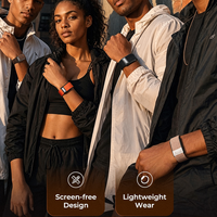 Bracelet intelligent JCVital V8 V8B V8C SDK API OEM ODM avec thermomètre intégré, analyse des tendances de température sur toute la journée, certifié CE FCC Rohs