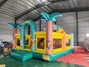 <span class=keywords><strong>Château</strong></span> gonflable commercial en PVC <span class=keywords><strong>LA</strong></span> JUNGLE avec toboggan, <span class=keywords><strong>château</strong></span> gonflable pour enfants pour événements en plein air, location pour fêtes - Product Image 3