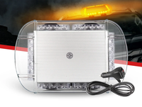 Baliza estroboscópica magnética de advertencia de vehículo de emergencia de coche al por mayor montaje de imán de techo Flash estroboscópico Mini Barra de baliza de luz