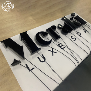 Letras de Canal LED Retroiluminadas Personalizadas, Letrero de Acero Inoxidable 3D Iluminado para Logotipo de Tienda, Spa, Salón de Belleza, Hotel, Comercio - Product Image 1