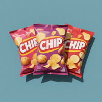 Sacs d'emballage personnalisés en aluminium pour chips de pommes de terre, bonbons sous vide, sacs transparents thermoscellables pour chips de plantain