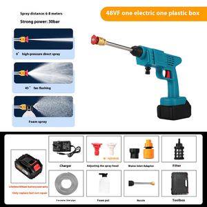 ปืนฉีดน้ำไร้สายลิเธียมประสิทธิภาพสูงขนาดหัวฉีดขนาด1.3มม. อุปกรณ์ล้างรถแรงดันสูงในครัวเรือน - Product Image 2