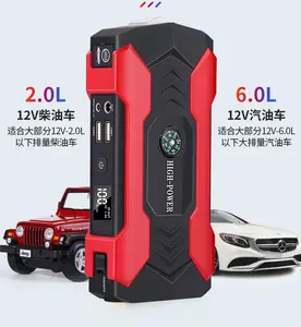 Digitale Emergency Tool Mini Batterij Auto Starter Mobiele Super Start Nuttig Auto Booster Goede Kwaliteit 28000Mah Jump Starter