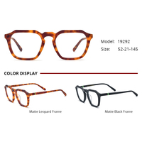 Gafas de acetato Borregls para mujer, montura cuadrada mate de alta calidad, gafas de diseñador de marca, gafas ópticas para hombre 19292