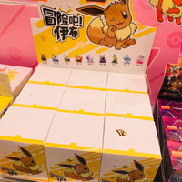 Boîte mystère en PVC PQ Carton Eevee 9 boîtes/ensemble Figurines de la série Take the Adventure Jouets d'anime pour collection