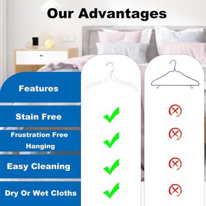 17 Inches Wedding Dress Hanger Non Slip Transparent Clothes Hangers - Product Image 4