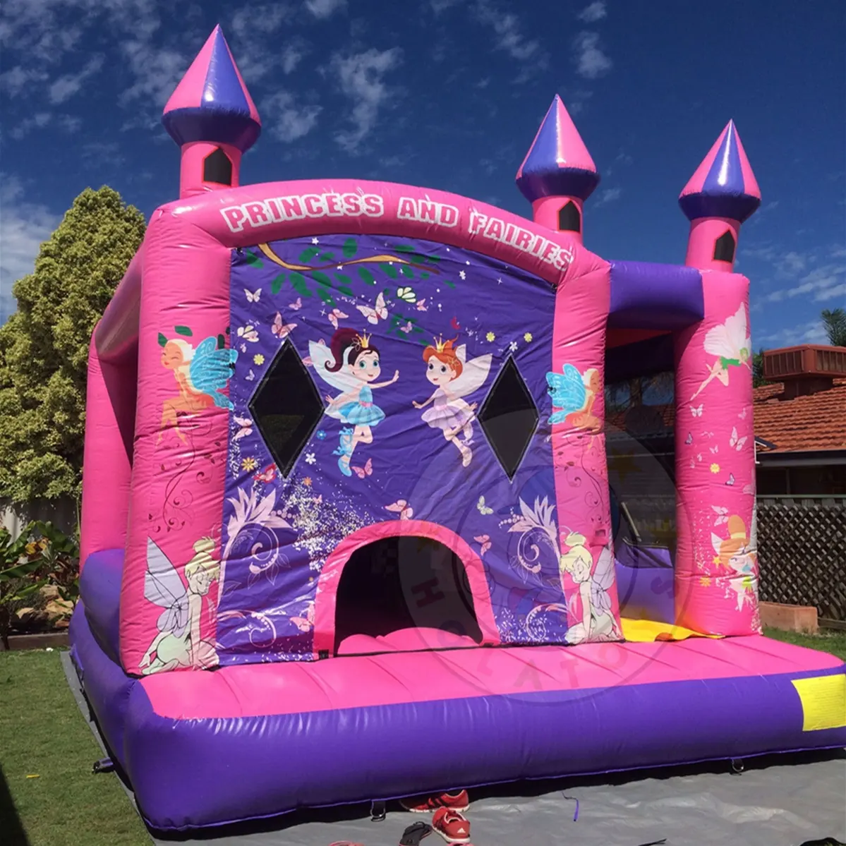 Hola toys pink inflatable bouncer/inflatable castle/bounce house