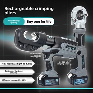 Pince à sertir électro-hydraulique rechargeable UZ-400, alimentée par batterie au lithium, deux-en-un, <span class=keywords><strong>pour</strong></span> câbles en cuivre, outils hydrauliques - Product Image 6