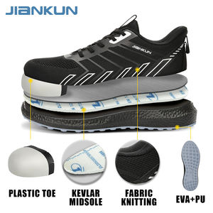 Zapatos de Seguridad JIANKUN, Estilo Deportivo, Tejido de Punto, Aislamiento 6KV, Antideslizantes, EVA+PU, Anti-Impactos/Pinchazos, Puntera de Plástico - Product Image 6