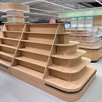 Op maat gemaakte schappen, gondola's, supermarkt displays, schappen, houten kastensystemen, meerlaags rekken