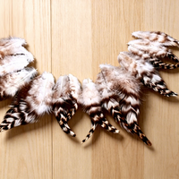 Plume de coq barde pour la pêche à la mouche, artisanat, costume, bibelot, chapeau, accessoire de coiffure, fête de carnaval, décoration de Noël