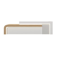 Mobilier de bureau Panneau Mdf Bureau de réception Moderne Simple Blanc Comptoir de réception pour salon