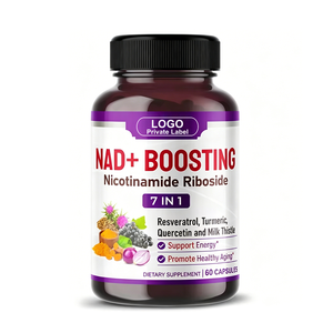 Complément NAD+ 7 en 1 : Nicotinamide Riboside, Trans-Resvératrol, Quercétine, Chardon-Marie, Capsules NAD pour soutenir l'énergie cellulaire - Product Image 1