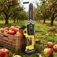 Tronçonneuse sans fil 20V Li-ion à moteur à balais 300mm/12in avec double batterie, qualité industrielle/bricolage, pour métal et bois, 3000 tr/min