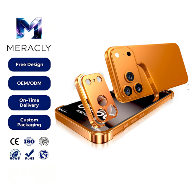 New Shockproof Four Corners Frame Camera Lens Metal Aluminium Alloy Phone case for iPhone 12 13 14 15 16 17 Pro Max Bumper Cover
