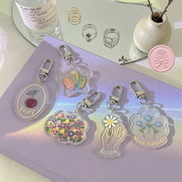 Llavero de Acrílico con Forma Creativa Personalizada, Clip de Mosquetón, Impresión UV, Charm de Acrílico Transparente, Regalo Personalizado