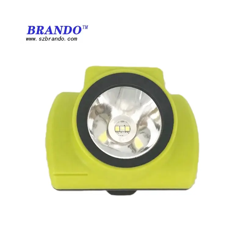 BRANDO Lampu Kepala LED Digital Tanpa Kabel, Lampu Depan KL6-D Bawah Tanah IP68 Tahan Air untuk Industri