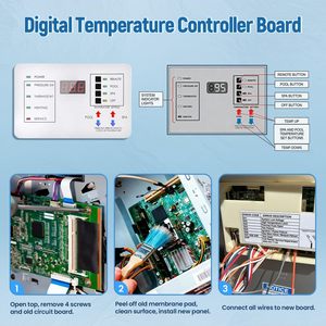 472100 Placa Controladora <span class=keywords><strong>de</strong></span> Temperatura con Pantalla Digital <span class=keywords><strong>de</strong></span> Repuesto para Piscinas Serie MiniMax NT - Product Image 3