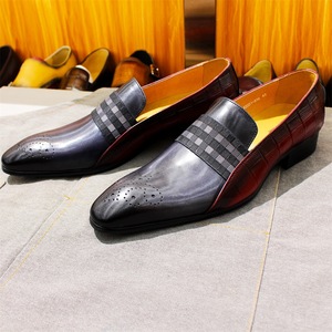 Luxurious handcrafted leather men's <b>shoes</b> are suitable for casual, formal events, parties and weddings. - Product Image 2