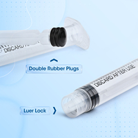 Seringue vétérinaire jetable de sécurité 1/2/5/10/20 ml, stérile, en PP médical, avec aiguille Luer-Lock 25G, certifiée CE et ISO