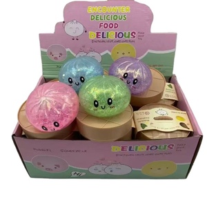 New Release 12pcs/box <b>Bead</b> Dumpling Steam Bun Squishy Glowing LED Dumplings Toy Glow Dumplings Squishy Bun Stress Relief Toys - Product Image 1
