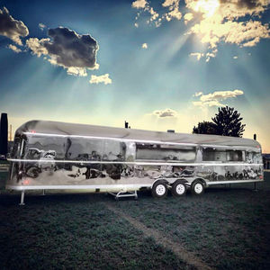Food <span class=keywords><strong>Truck</strong></span> Mobile da Strada a Specchio Rimorchi Airstream in Vendita Camion Rimorchio a Specchio per Fast Food con Attrezzatura Carretto per Vendita Ambulante - Product Image 2