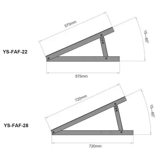 Yuens OEM 공장 가격 휴대용 조정 가능한 랙 알루미늄 태양 전지 패널 지원 100-350 와트 삼각형 평면 지붕 장착 브래킷