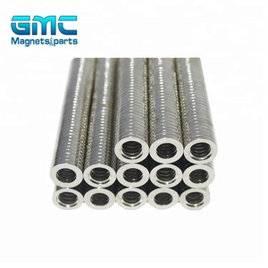 N52 <span class=keywords><strong>molto</strong></span> forte materiali magnetici permanenti terre Rare Ndfeb magneti anello disco al neodimio anello magneti per rossetto - Product Image 1