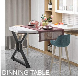 إطارات حديثة من الحديد الزهر الصلب لتناول الطعام والمطبخ والفندق والمكاتب والمطاعم وأثاث القهوة في الهواء الطلق مع طاولة - Product Image 6