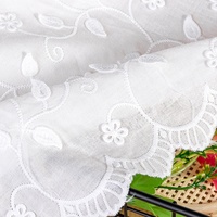 Tissu en coton intégral avec broderie de la dynastie Han Morning Glory pour vêtements pour femmes Nappes Sacs Nouveau produit non tissé
