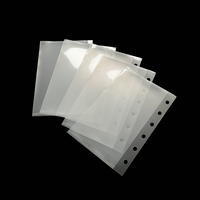 Carnet spirale A6/A7 en plastique PP transparent, organiseur d'enveloppes à monnaie sans fermeture éclair, page d'indexation pour budget à feuilles mobiles