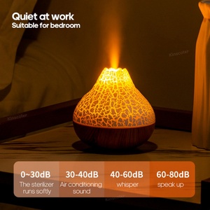 2025Mini Portable Electric Vulcano CoolMist Impeller Humidifier Home Office Flame Volcano Aroma Diffuser with Humidistat Control - Product Image 4