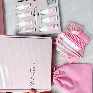 Kit professionnel de stratification des sourcils Lifting rapide des cils Henné Crème teintée pour les sourcils Marque privée Produit de gros Kit 4 en 1 pour lifting des cils - Product Image 6