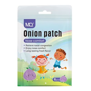 ต้นหอมเปปเปอร์มินท์ธรรมชาติสำหรับบรรเทาอาการคัดจมูกมีประสิทธิภาพสำหรับครอบครัวทารกโดยใช้แผ่นแปะหัวหอม6ชิ้น/กล่อง - Product Image 1