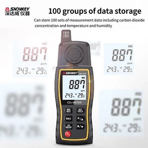 Détecteur de gaz SNDWAY SW-723, moniteur de dioxyde de carbone CO2, alarme, capteur 9999 PPM, testeur professionnel, appareil de mesure - Product Image 3