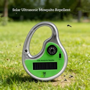 Répulsif solaire à ultrasons contre les moustiques, dernière technologie à ondes sonores, équipé d'un crochet de fixation. - Product Image 1