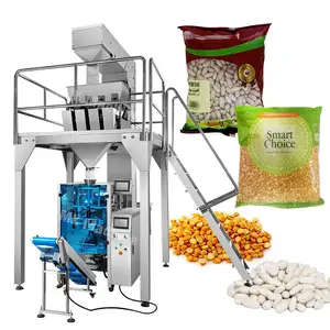Máquina de embalagem automática de feijão preto e verde para grãos de trigo e cereais, 500g, 1kg e 2kg, aprovada pela CE