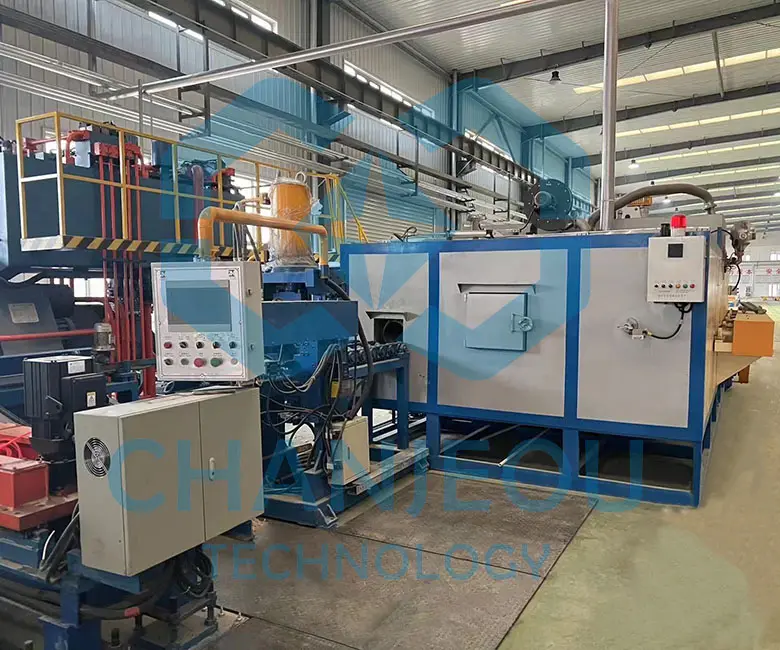 Aluminum Extrusion Press Auxiliary Machine Billet Heater heating Furnace Oven with Hot Shear