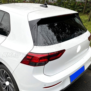 2 pièces Spoiler latéral de fenêtre arrière noir brillant pour Volkswagen Golf 8 MK8 2020-2021 Accessoires de voiture - Product Image 4