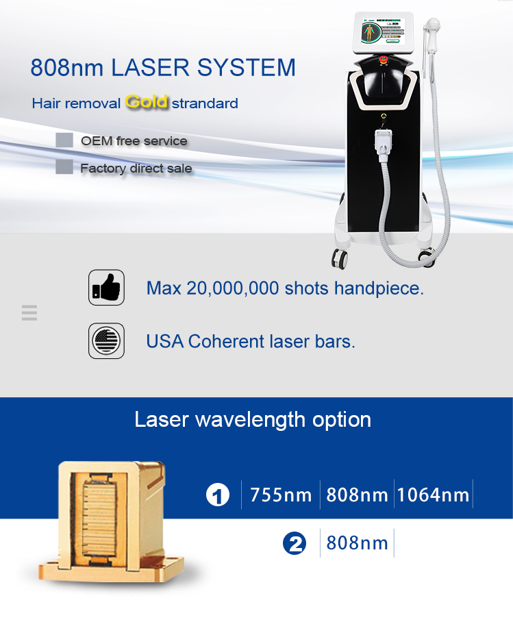 Professional Hair Removal Diode Laser Hair Removal Machine