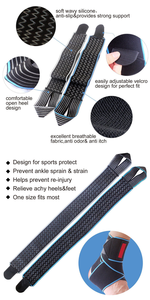 調整可能な二重圧力フィットネス弾性バンド工場提供ナイロンニットアンクルブレースラップ - Product Image 4
