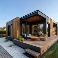 Maison Préfabriquée de Luxe Élégante pour Projets de Mini-Maisons, Bureaux et Écoles avec Installation Rapide