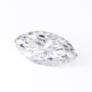 Piedra Preciosa de Moissanita con Corte Marquesa, Color Rojo Hoja, Certificado GRA, de 0.1ct a 3ct, Diamante de Moissanita Suelto Blanco - Product Image 1