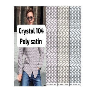 เสื้อผ้าผู้ชายพิมพ์ลายผ้าซาตินโพลีเอสเตอร์ผ้าทอระบายอากาศได้ดีผ้าตัดเย็บแบรนด์เครื่องแต่งกาย - Product Image 3