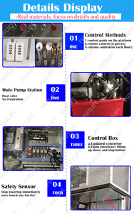 CE hidrolik 300kg 1m <span class=keywords><strong>3m</strong></span> 6m kursi roda vertikal dalam ruangan angkat penyandang tangga pengangkat kursi roda - Product Image 6