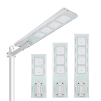 Lampadaire Led solaire intégré en aluminium, 100/150/200/250W, haut de gamme, étanche IP65, lampe d'extérieur