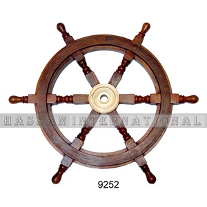 Productos de decoración de rueda de barco de madera Náutica para el hogar, escuela, colegios, oficina, productos de decoración de hotel - Product Image 2