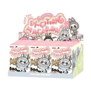 ตุ๊กตาผ้าพลัฌขน V1จากร้าน POP MART labubu ของแท้จากมาการองกล่องปริศนาของเล่นกล่องปริศนา - Product Image 6