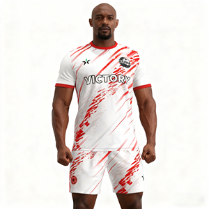 Ystar卸売ポリエステル昇華型カミセタスサッカーユニフォームキットカスタムメンズサッカーユニフォームサッカーウェアセット（ロゴ付き） - Product Image 1