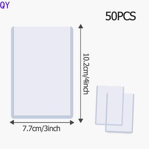 Q Y Baseball Card Sleeves, 50 Count Standard Toploaders Transparent Hard Plastic Design for Football, Photocard, Trading Card Sl - Product Image 1